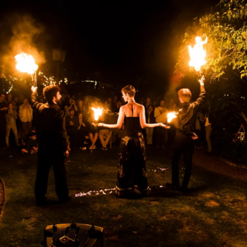 Spectacle de feu à Boignée